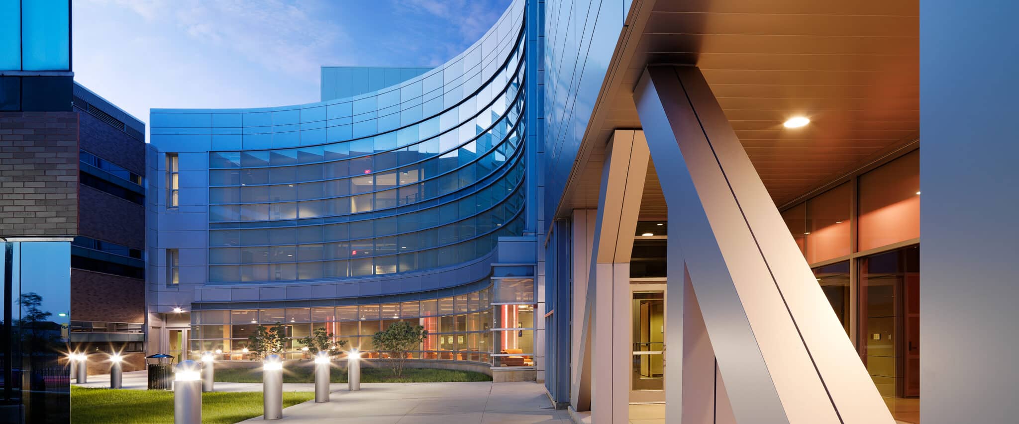 Exterior of a modern building